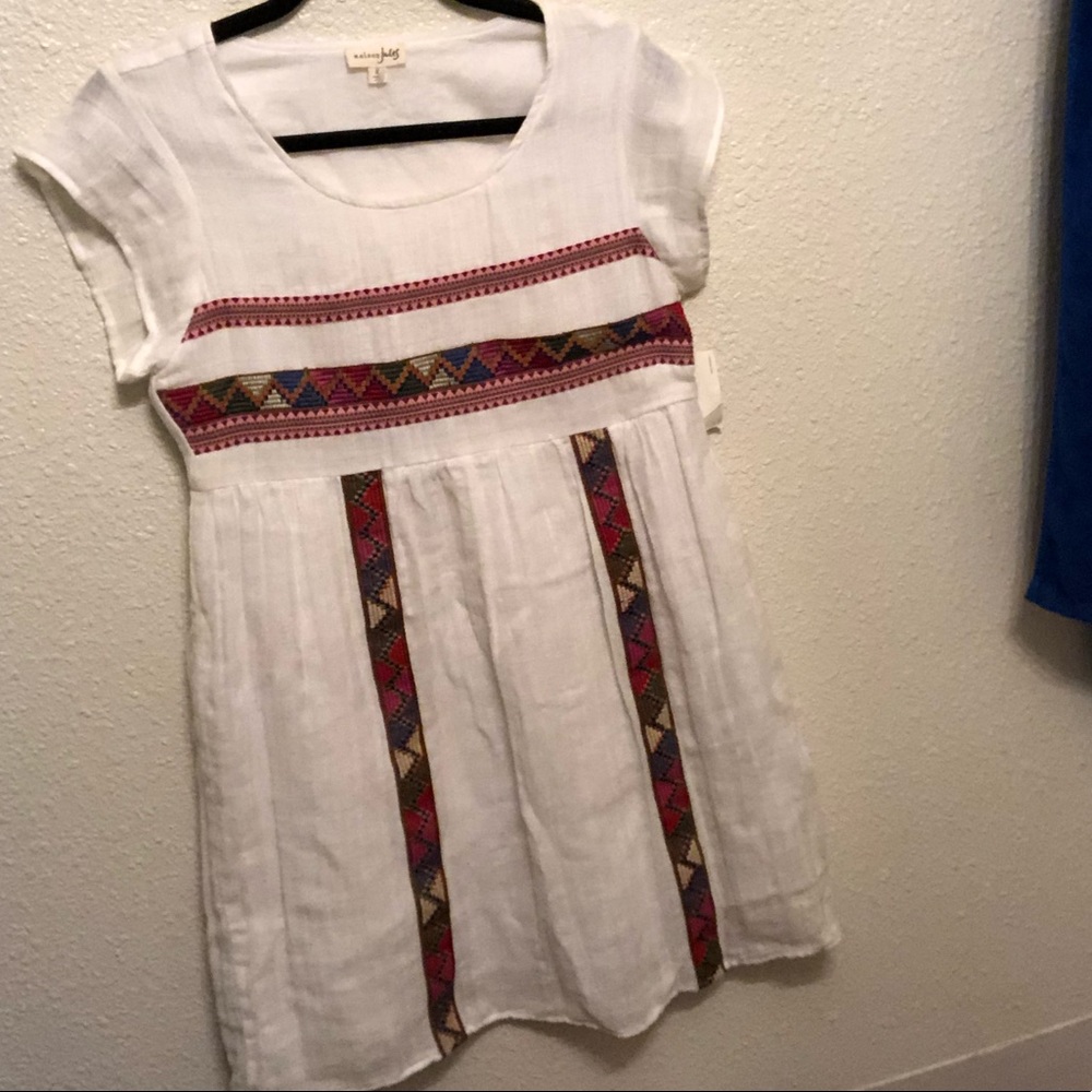 White boho dress